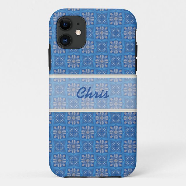 Capa Para iPhone 11 Capa de telefone Azul do Iphone Personalizado (Verso)