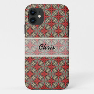 Capa Para iPhone 11 Capa de telefone Vermelha Marrom do Iphone Persona