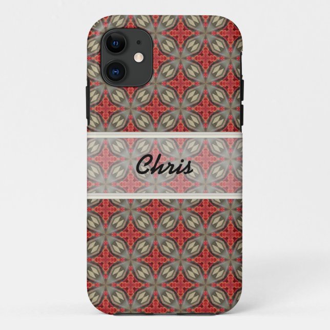 Capa Para iPhone 11 Capa de telefone Vermelha Marrom do Iphone Persona (Verso)