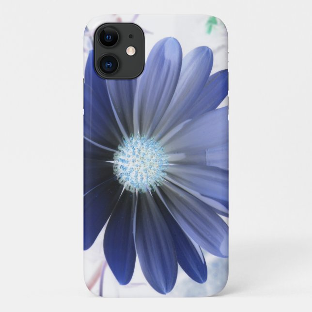 Capa Para iPhone 11 Capa iphone 3 Azul-marisca-africana-brilhante (Verso)