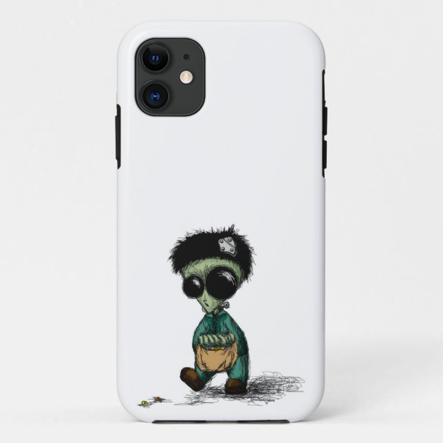 Capa Para iPhone 11 Capa iPhone 5 Barely There, Monstro Alien Cute (Verso)
