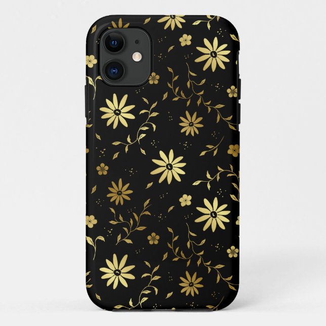 Capa Para iPhone 11 "capas de iphone Dourada elegante" (Verso)