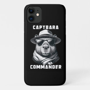 Capa Para iPhone 11 Capivara Com Óculos De Sol Capy Comandante