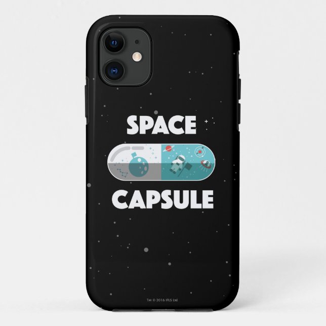 Capa Para iPhone 11 Cápsula de espaço (Verso)