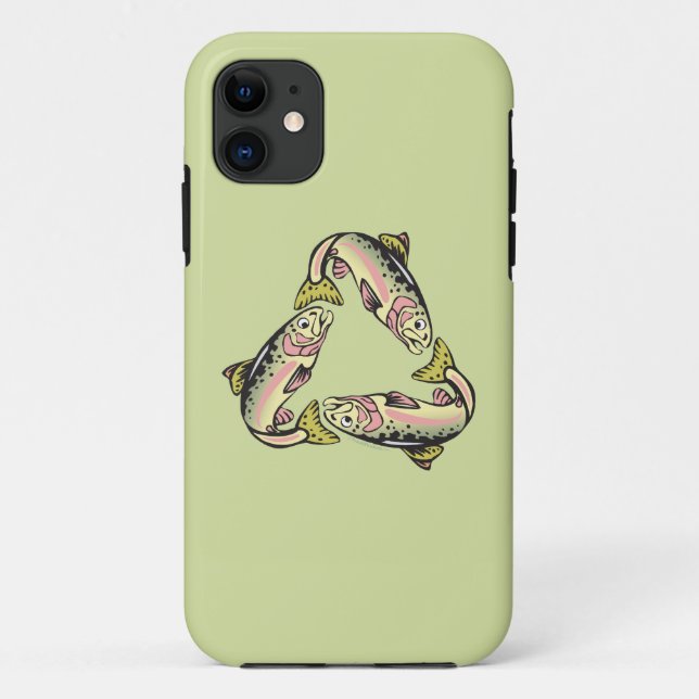 Capa Para iPhone 11 Captura & liberação de pesca da truta (Verso)