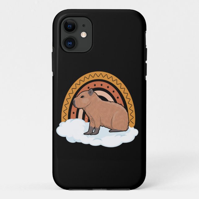 Capa Para iPhone 11 Capybara Pet Animal (Verso)