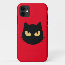Capa Para iPhone 11 Cara de gato preto