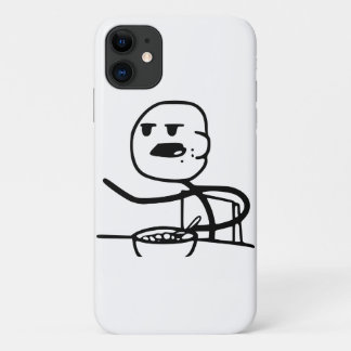 Capa Para iPhone 11 Cara de Meme do cereal