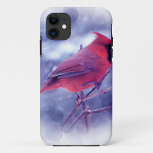 Capa Para iPhone 11 Cardeal Vermelho na Blizzard