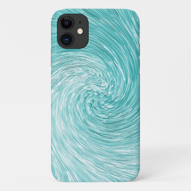 Capa Para iPhone 11 Caribe espiral do mar...... (Verso)