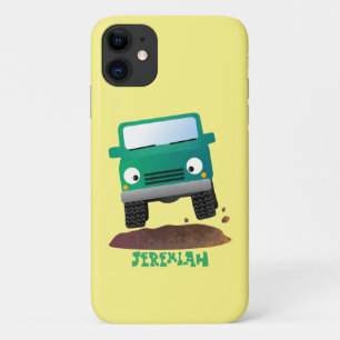Capa Para iPhone 11 Caricatura exterior de carro de 4 X 4
