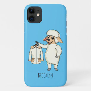 Capa Para iPhone 11 Carneiro bonito com cartografia de jaqueta