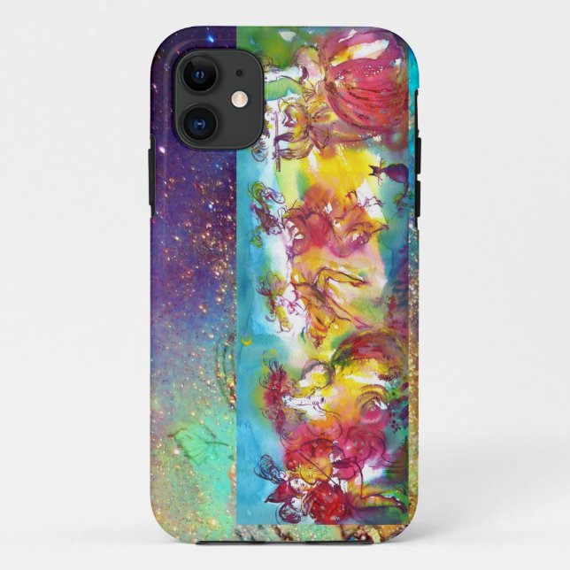 Capa Para iPhone 11 CARNIVAL NIGHT / Mascarada veneziana,Dance Music (Verso)