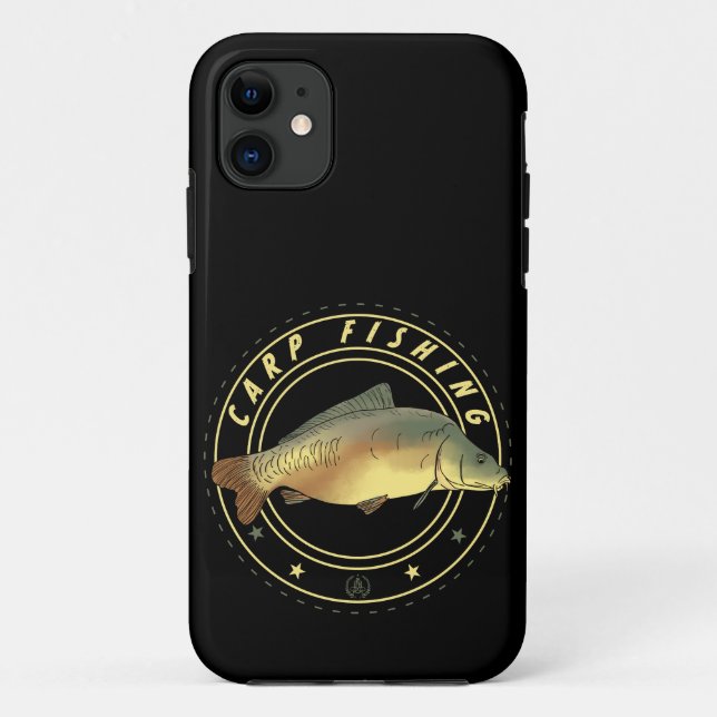 Capa Para iPhone 11 Carp Pescador Anglas Pescador (Verso)