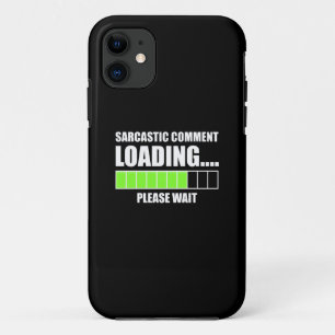 Capa Para iPhone 11 Carregando comentários sarcásticos...Aguarde