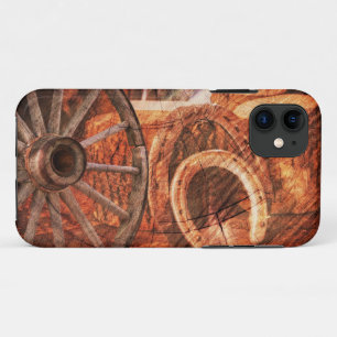 Capa Para iPhone 11 Carreira rustica ferve o estilo ocidental