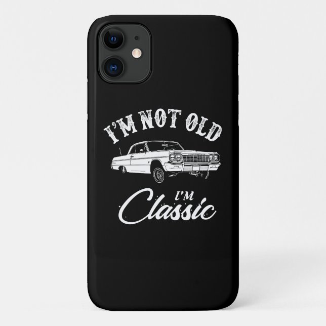 Capa Para iPhone 11 Carro Clássico Chevy Impala (Verso)