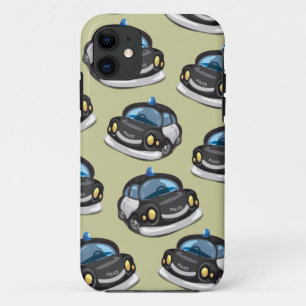 Capa Para iPhone 11 Carro de Polícia Antigo