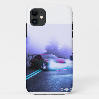 Capa Para iPhone 11 carro desportivo fantasia na estrada no iphone11 c