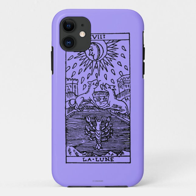 Capa Para iPhone 11 Cartão de Tarot: A lua (Verso)