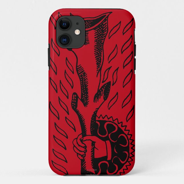 Capa Para iPhone 11 Cartão de Tarot: Ás de Ros (Verso)