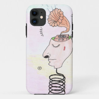 Capa Para iPhone 11 Cartão postal "Música na minha cabeça"
