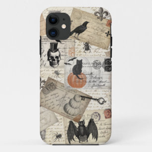 Capa Para iPhone 11 Cartões postais do Dia das Bruxas Modernos