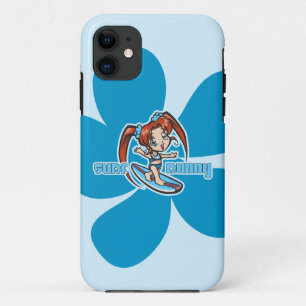 Capa Para iPhone 11 Cartografia da surf Bunny Surfer Girl