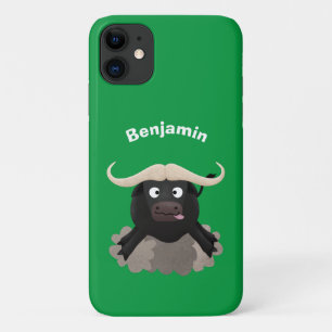 Capa Para iPhone 11 Cartografia de búfalo com água corrente