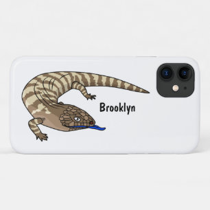 Capa Para iPhone 11 Cartografia de répteis de lagarto azul