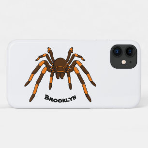 Capa Para iPhone 11 Cartoon de aranha-do-marrom e-laranja-acastanhado