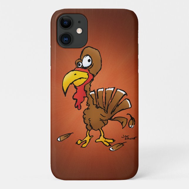 Capa Para iPhone 11 Cartoon Engraçado Derp Turkey (Verso)