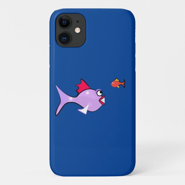 Capa Para iPhone 11 Cartoon FISH (Verso)
