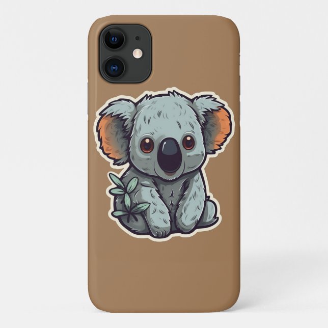 CAPA PARA iPhone 11 CARTOON KOALA BEAR (Verso)