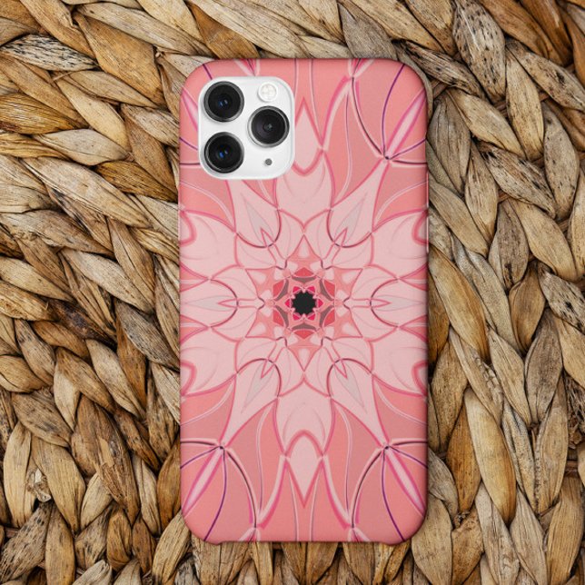 Capa Para iPhone 11 Cartoon Mandala Flor Rosa (Criador carregado)