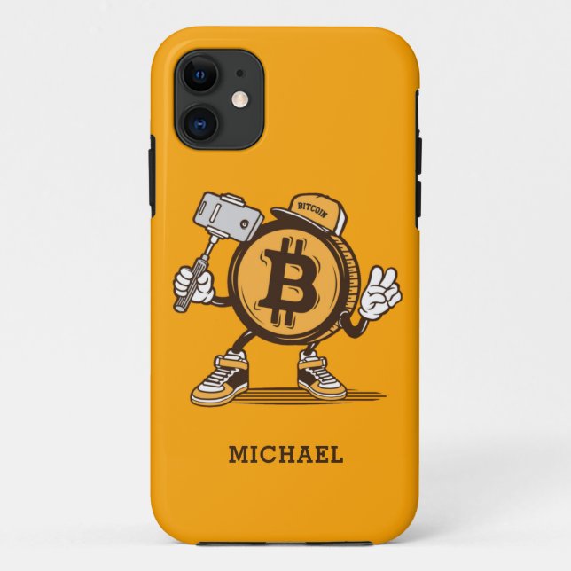 Capa Para iPhone 11 Cartoon Personalizado com Criptomoeda Bíblia Funny (Verso)
