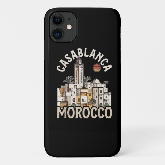 Capa Para iPhone 11 casablanca marrocos  (Verso)