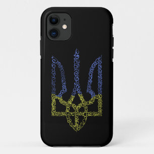 Capa Para iPhone 11 Casaco da Ucrânia do modelo espiral tridente de ar