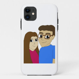 Capa Para iPhone 11 Casal Chibi