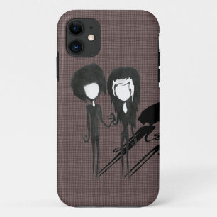 Capa Para iPhone 11 Casal Emo Gótico Fofo Menino e Menina