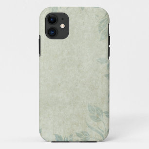 Capa Para iPhone 11 Casamento Vintage Floral Vine Azul