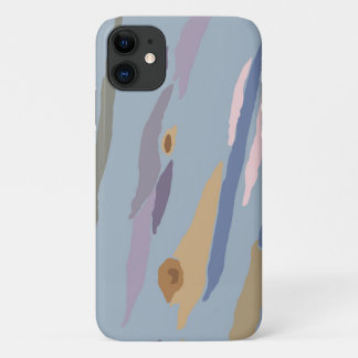 Capa Para iPhone 11 Casca de Árvore de Eucalipto Azul