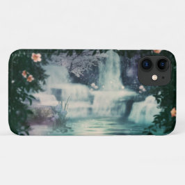 Capa Para iPhone 11 Cascata de queda de água fantasia