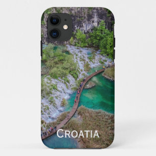 Capa Para iPhone 11 Cascata em cascata de cascata de Plitvice no parqu