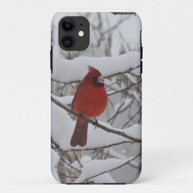 Capa Para iPhone 11 Case mate cardinal de Iphone 5 do nariz nevado (Verso)