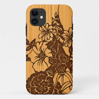 Capa Para iPhone 11 Case mate de madeira do iPhone 5G da grão mal lá