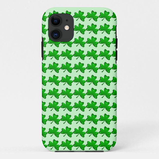 Capa Para iPhone 11 Case mate telhada do trevo (Verso)