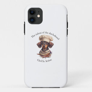 Capa Para iPhone 11 Caso Adorável Dachshund Chef iPhone 11