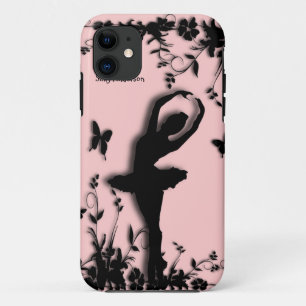 Capa Para iPhone 11 Caso Ballerina no Garden Pink Personal iPhone 5