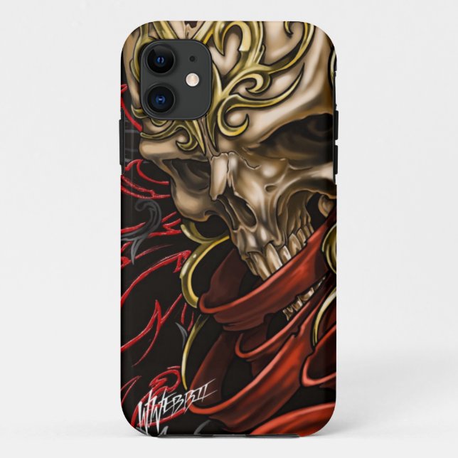Capa Para iPhone 11 Caso Celtic Skull iPhone 5 (Verso)